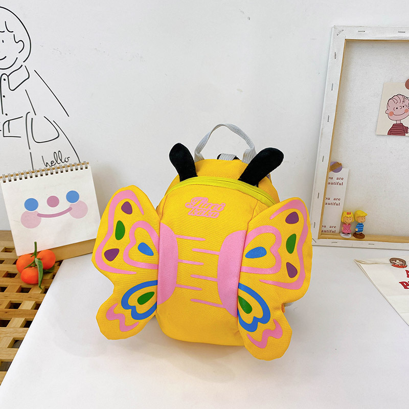 New Kindergarten Small Schoolbag Cute Butterfly Baby Girl Anti-lost Backpack Fashion Baby Backpack
