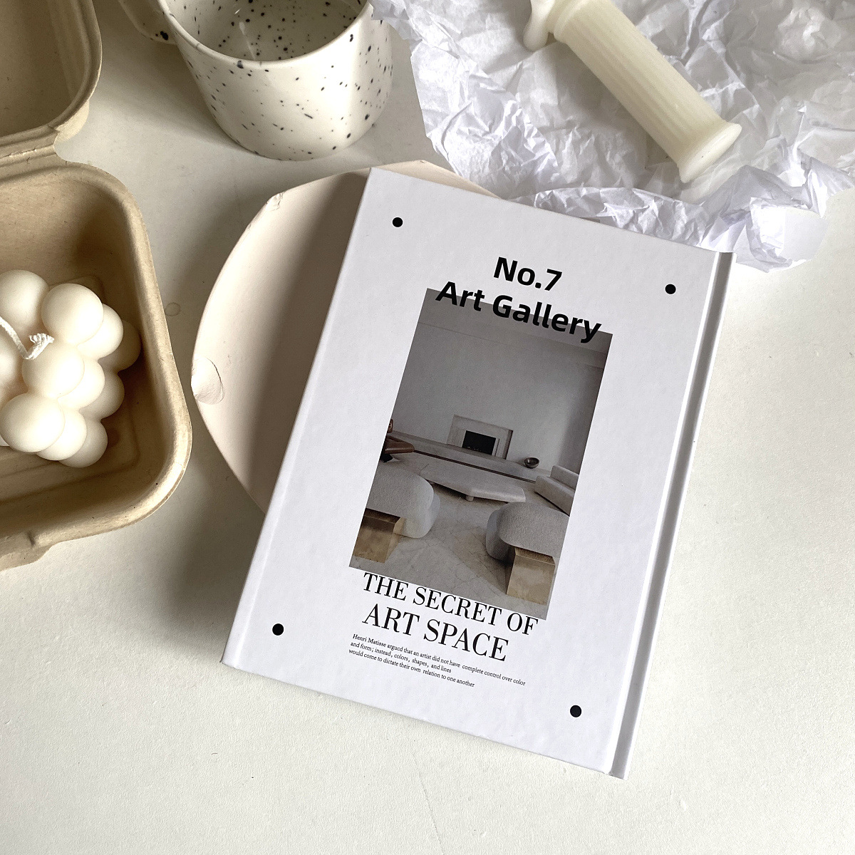 ins English Cover Notebook Art Magazine This Diary Notepad Office Photography Props Hard Shell Notebook