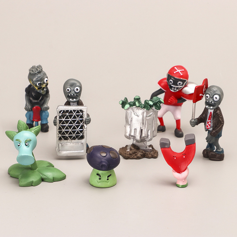 5th generation 8 Plant vs Zombie hand-made game doll two-dimensional toy gift decoration model factory wholesale