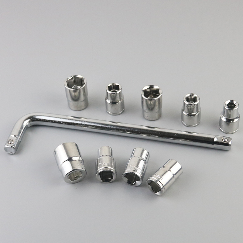 10-piece sleeve suit mechanical repair auto repair tool 1/2 household combination hardware auto repair suit set