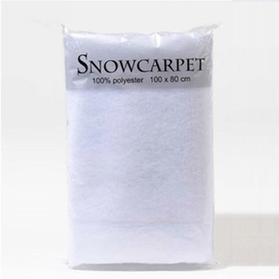 Christmas snow cotton 80 * 150cm artificial snow scene cotton snowflake blanket snowflake cotton snow roll Christmas fake snow blanket simulation snow Cotton