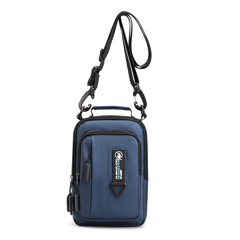 Cross-border exclusive for new men's chest bag fashion shoulder messenger bag multi-functional waterproof chest bag outdoor travel backpack