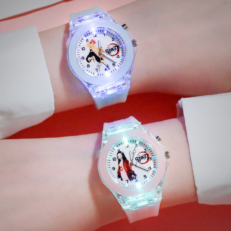 Ghost Extinguishing Blade Children's Watch Explosions Animation Cartoon Student Watch Luminous Watch Sourcing