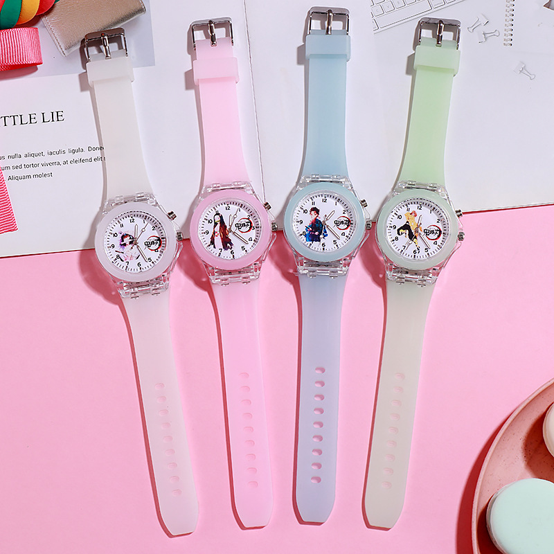 Ghost Extinguishing Blade Children's Watch Explosions Animation Cartoon Student Watch Luminous Watch Sourcing
