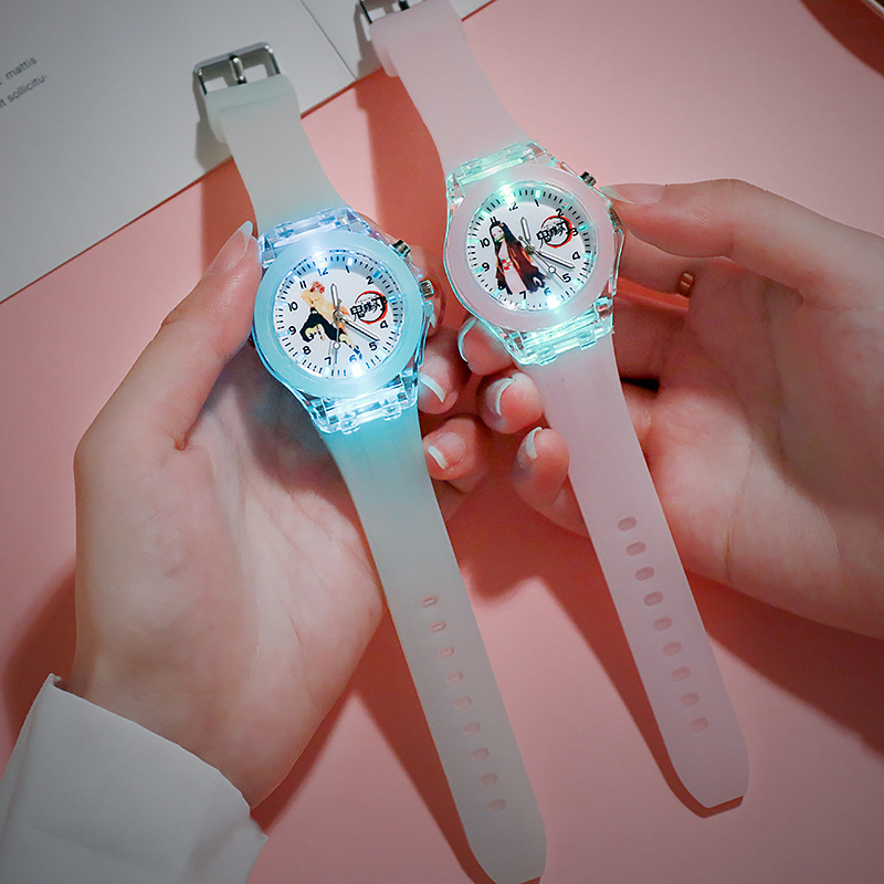 Ghost Extinguishing Blade Children's Watch Explosions Animation Cartoon Student Watch Luminous Watch Sourcing