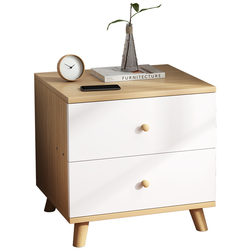 Nordic Style Bedside Table Modern Simple Light Luxury Style Bedside Cabinet Storage Cabinet Bedroom Small Cabinet Small Storage Narrow Cabinet