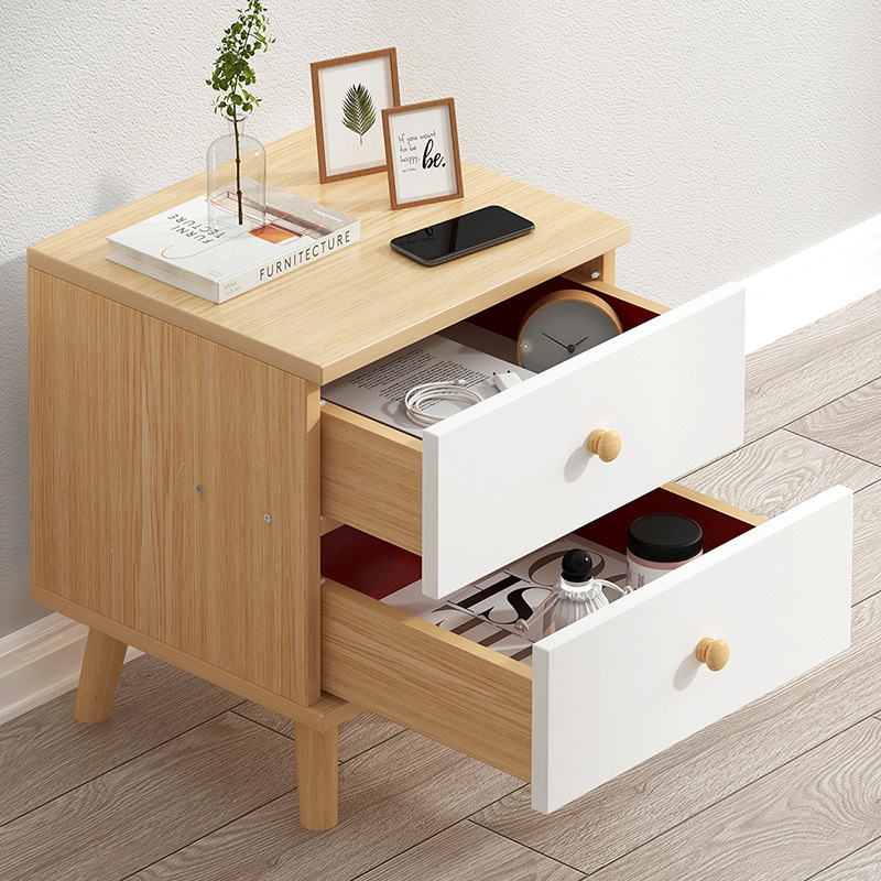 Nordic Style Bedside Table Modern Simple Light Luxury Style Bedside Cabinet Storage Cabinet Bedroom Small Cabinet Small Storage Narrow Cabinet