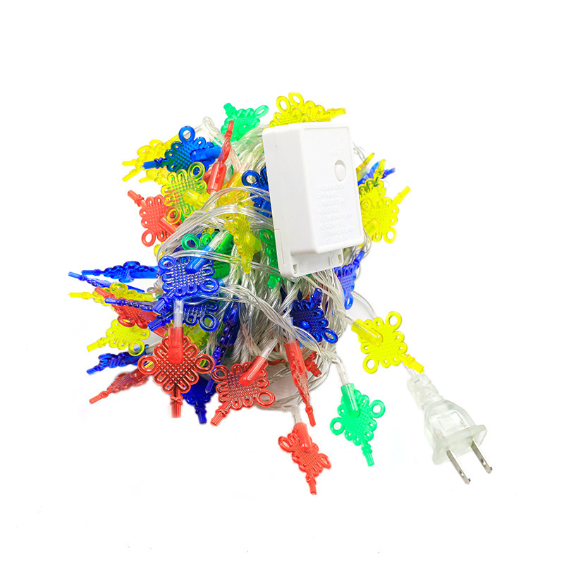 New Year Chinese New Year Spring Festival LED string lights Chinese knot red lantern flashing lights lights string festive decoration festive lights