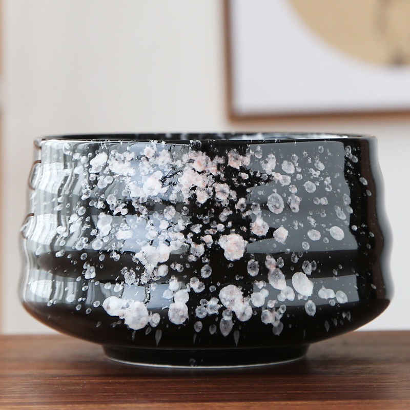Matcha bowl ceramic tea set accessories tea set set Japanese tea ceremony Song Dynasty tea ordering tool salad special bowl