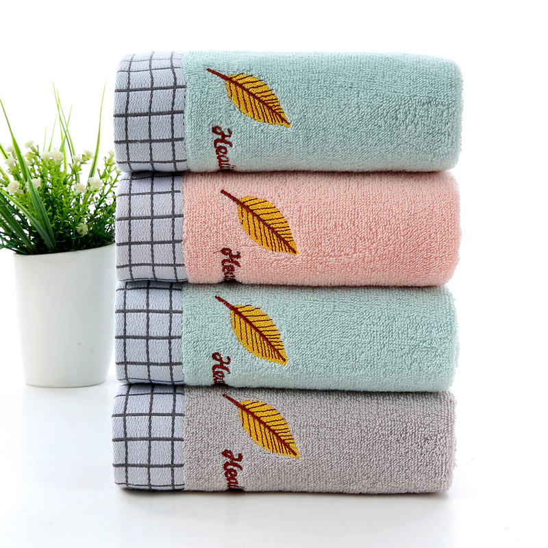 Factory wholesale cotton towel household soft gift enterprise birthday staff face towel business embroidery logo