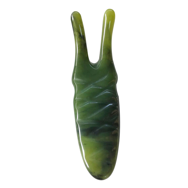 Resin beeswax five-tooth comb eye scraping Y-shaped fork massage plate nose scraping massage scraping piece scalp massage comb scraping