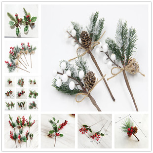 Christmas bouquet accessories snowflake hemp rope red fruit bouquet DIY Garland cross-border source factory
