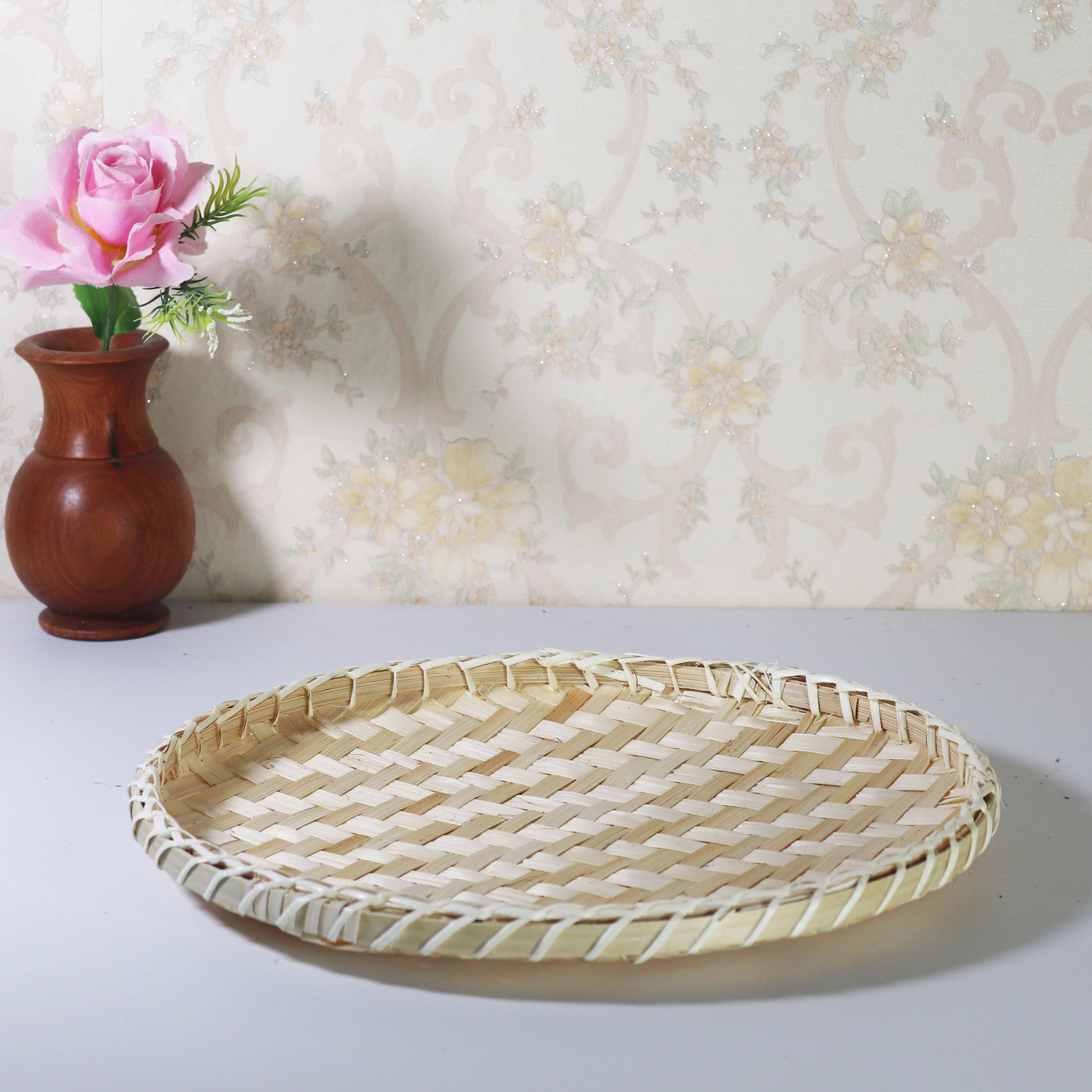 Handmade bamboo crafts bamboo screen dustpan bamboo basket manufacturers direct supply large favorably