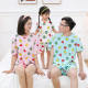Black Adam Crayon Small New Pajamas Children's Summer Boys' and Girls' Short-sleeved Shorts Suit Family of Three