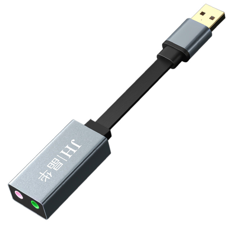 Jinghua USB to AV sound card with cable converter connection headset computer host to 3.5 audio port converter