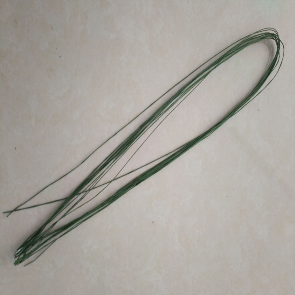 Paper-wrapped iron wire DIY handmade paper-wrapped fine iron wire paper flower leaf vein green iron wire No. 26 paper-wrapped wire iron wire