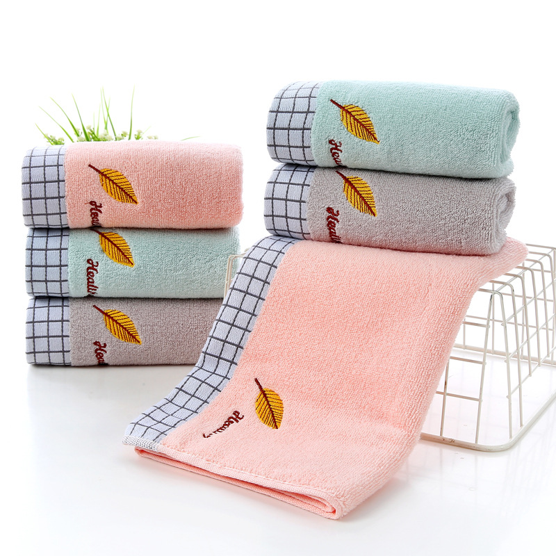 Factory wholesale cotton towel household soft gift enterprise birthday staff face towel business embroidery logo