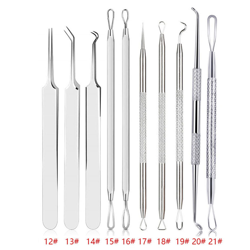 Manufacturers stainless steel acne needle bulk double acne needle acne clip blackhead acne tools
