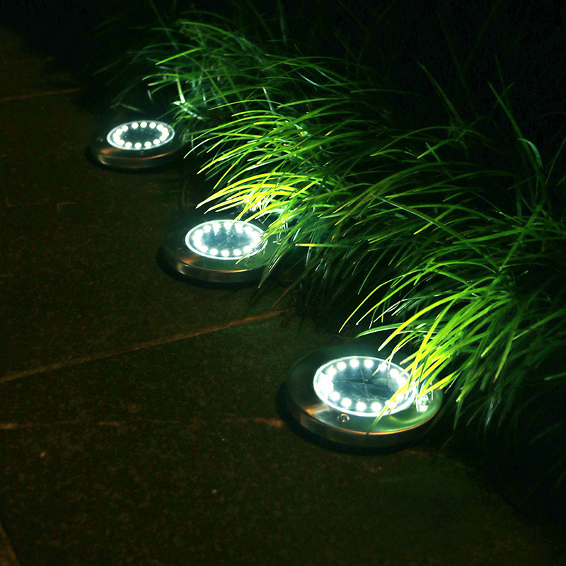 Solar Lights Outdoor LED Lawn Insert Lights Underground Lights Decorative Garden Villa Courtyard Waterproof Buried Combination