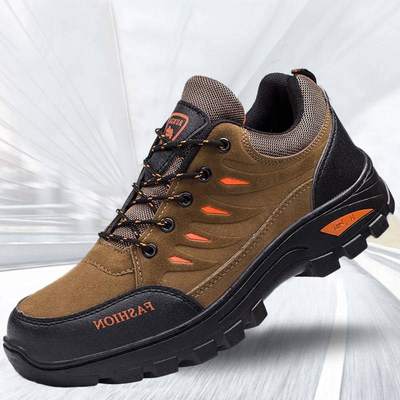 2023 Shoes Men's Hiking Shoes Korean Fashionable Men's Casual Sports Outdoor Hiking Shoes Comfortable Shoes Work Men's Shoes