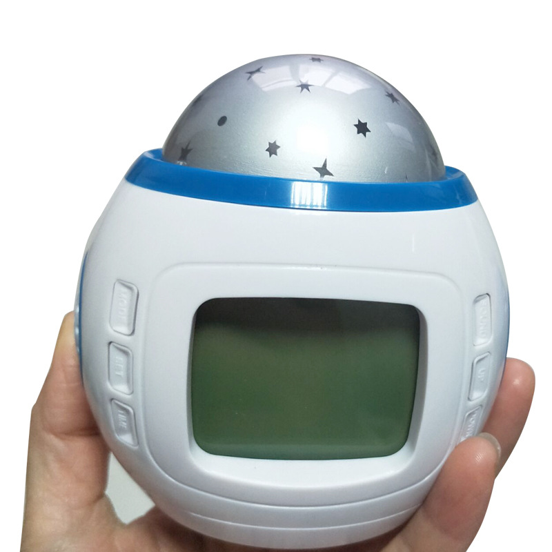 Dream Music All over the Sky Stars Projection Alarm Clock Birthday Gift Internet Celebrity Toy Children's Sleep Alarm Clock Night Lights