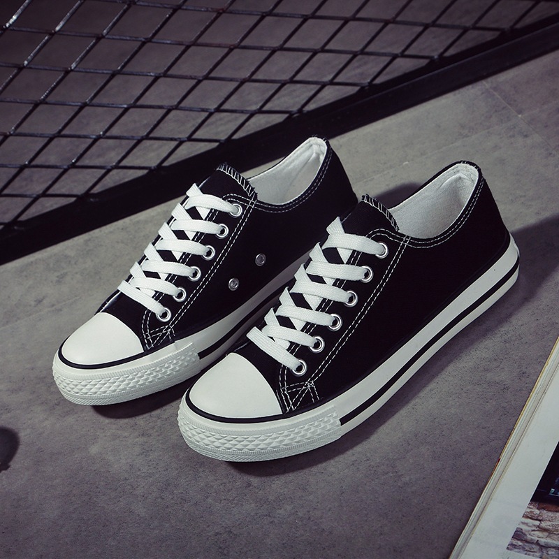 2024 New Four Seasons Canvas Shoes Men's and Women's High and Low Top Youth Trendy All-match Casual Student Board Shoes Couple's Running Shoes