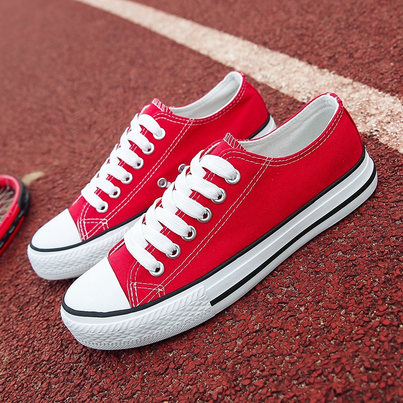 2024 New Four Seasons Canvas Shoes Men's and Women's High and Low Top Youth Trendy All-match Casual Student Board Shoes Couple's Running Shoes