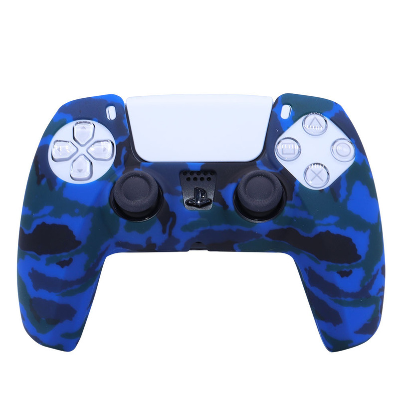 Ps5シリカゲルカバーゲームハンドルシリカゲルカバー迷彩透かしカバー保護カバースプレー手触り水彩カバーps5アクセサリー|undefined