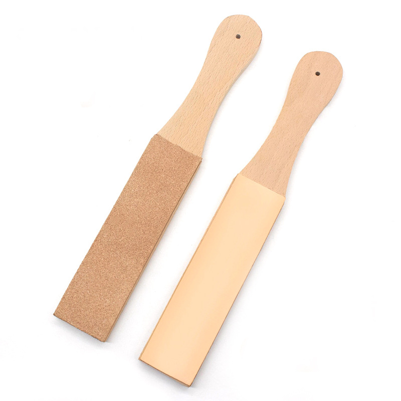 Special Polishing Sling Knife Board Leather Knife Board Double-sided Vegetable Tanned Leather Cowhide Handmade DIY Leather Carving Tool