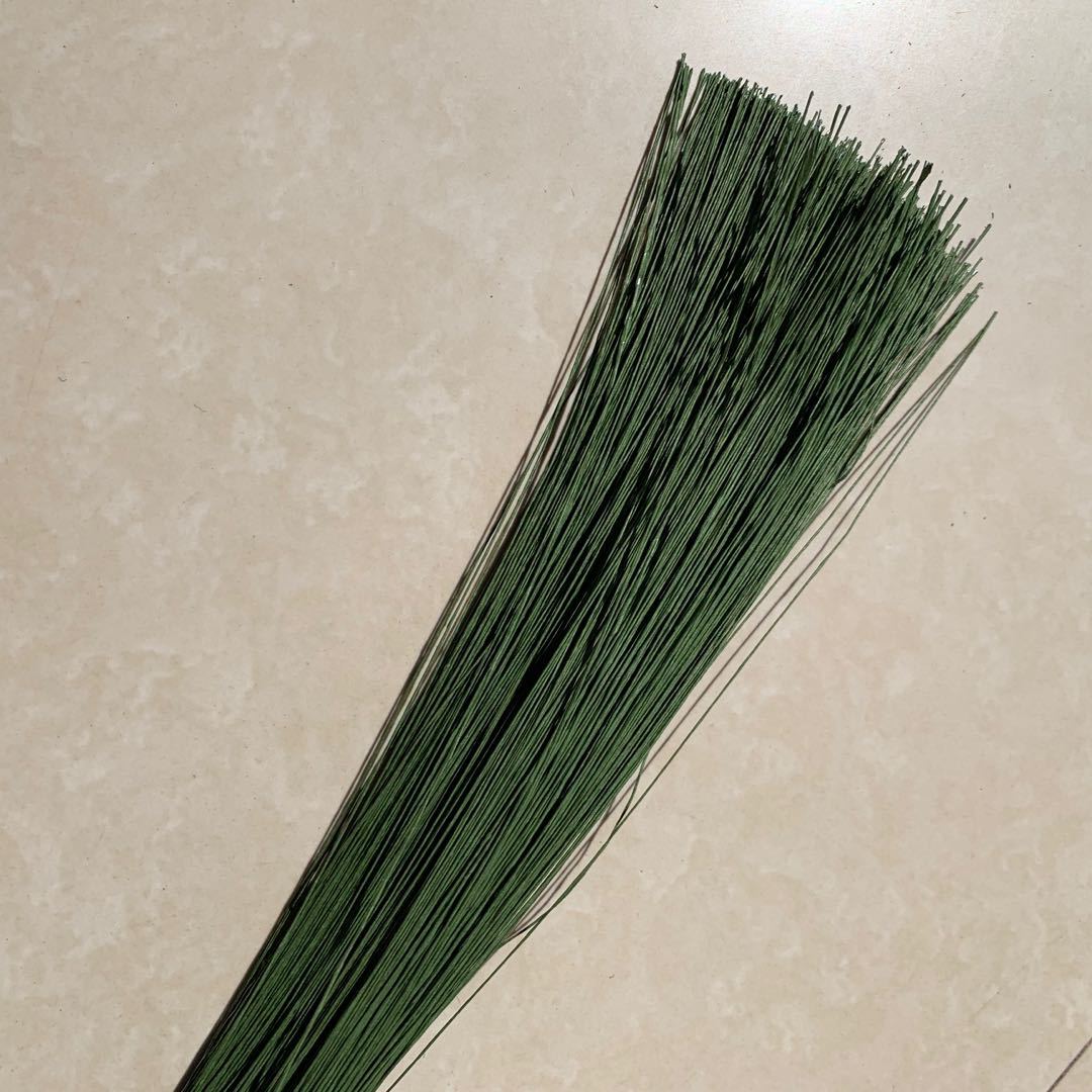 Paper-wrapped iron wire DIY handmade paper-wrapped fine iron wire paper flower leaf vein green iron wire No. 26 paper-wrapped wire iron wire