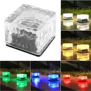 Solar floor tile lamp outdoor courtyard floor insert landscape waterproof corridor garden layout decoration lawn small underground lamp