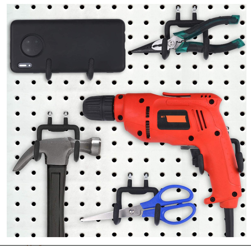 New Hook warehouse shelf hole board hook high load-bearing hook multi-functional hole board accessories hook wholesale