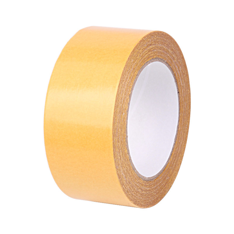 Yellow cloth base tape wholesale seamless grid high viscosity cloth base adhesive hotel exhibition fixed order carpet stitching anti-slip adhesive