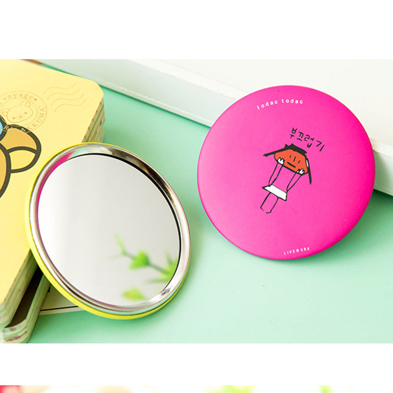 Make-up mirror portable small mirror pocket mirror Mini small ultra-thin students round mirror female students