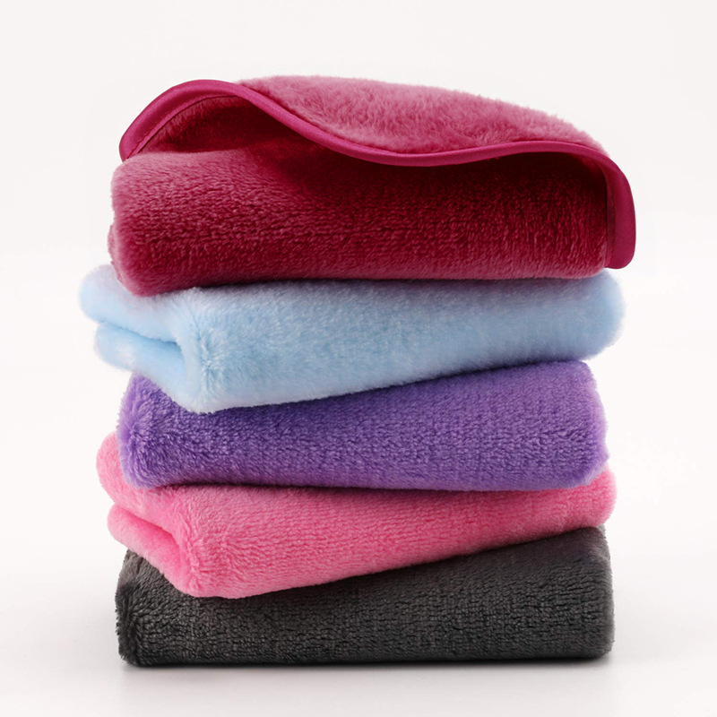 Reusable Beauty Cleansing Compliant Cleansing Microfiber Flannel Makeup Remover Towel