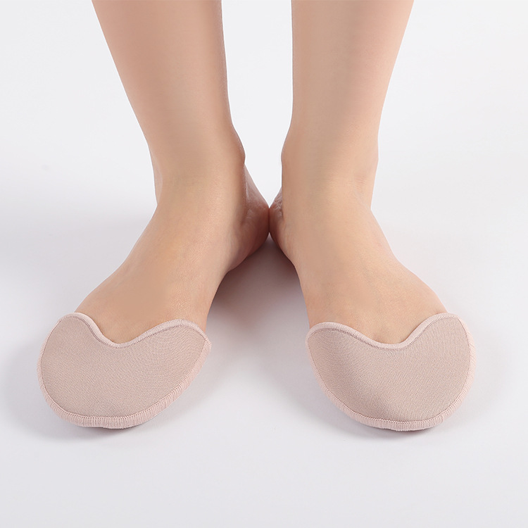Spot supply knitted cloth ballet toe forefoot pad protective cover SEBS foot care anti-wear shock absorption half size pad