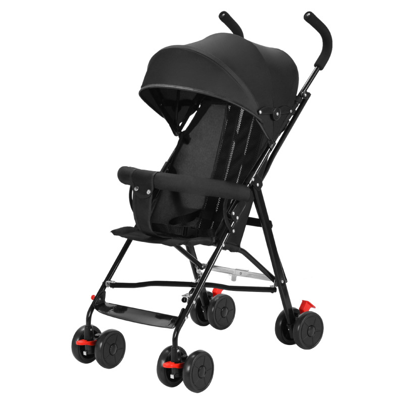 Factory direct wholesale baby stroller can sit and lie light folding baby children hand umbrella cart a generation of hair