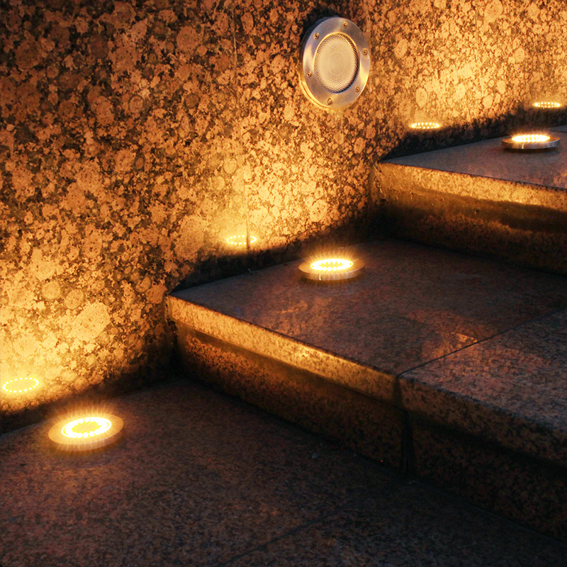 Solar Lights Outdoor LED Lawn Insert Lights Underground Lights Decorative Garden Villa Courtyard Waterproof Buried Combination