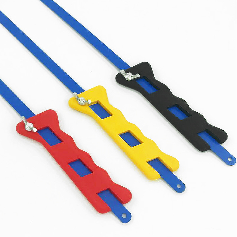 Plastic Handle Mini Hand Saw Frame 12 Inch Gardening Multicolor Adjustable Saw Blade Portable Butterfly Woodworking Small Hacksaw