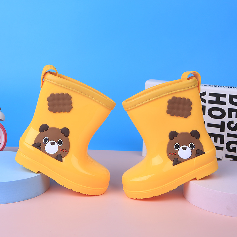 New children's rain boots cartoon waterproof plus velvet warm and comfortable rubber shoes manufacturers wholesale custom boys and girls rain boots