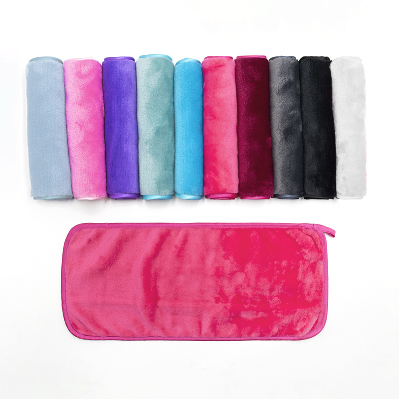 Reusable Beauty Cleansing Compliant Cleansing Microfiber Flannel Makeup Remover Towel