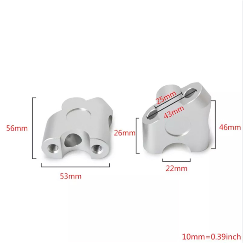 CNC modified motorcycle faucet handlebar heightening code shift handle heightening rear base 22mm Universal