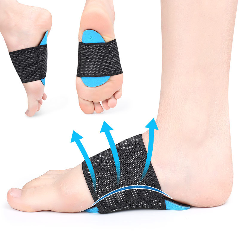 Cross-border EVA sports insole pad for men and women flat foot arch support half pad inner and outer splay orthopedic arch insole