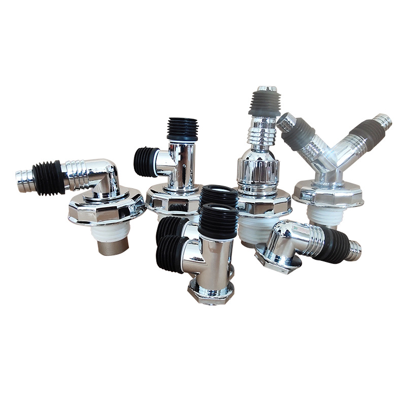 Factory washing machine drain pipe sewer tee floor drain joint balcony sewer Y-shaped deodorant plating small bend 50