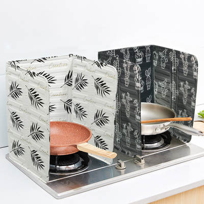 Nordic Kitchen Oil-proof Stove Oil-proof Board Household Printed Aluminum Foil Heat-proof Board for Cooking Splash-proof Hot-proof Board Oil-proof Board