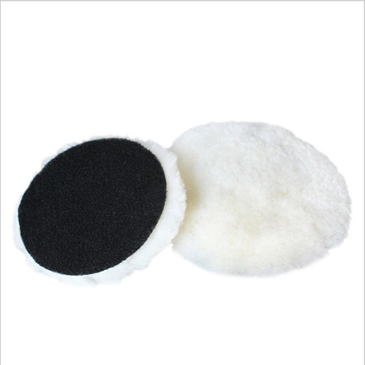 Spot supply wool polishing pad self-adhesive wool sponge disc car surface beauty cleaning polishing waxing