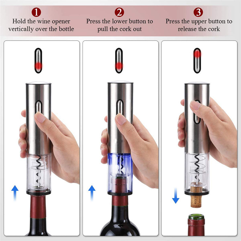 Gift box electric wine bottle opener four-piece wine bottle opener set cross-border Amazon