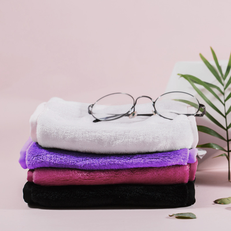 Reusable Beauty Cleansing Compliant Cleansing Microfiber Flannel Makeup Remover Towel