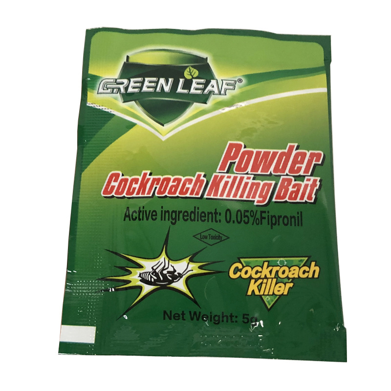 Wholesale Green Leaf English Version of Cockroach-Killing Bait Agent Cockroach-Killing Bait Agent Cockroach Medicine Green Leaf 5G/Bag