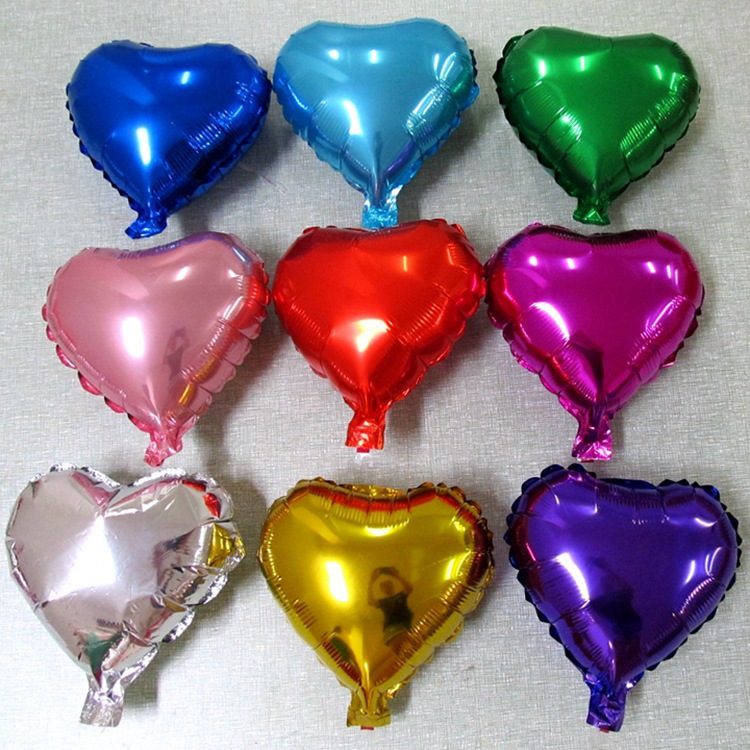 18 inch love aluminum film balloon wedding decoration supplies heart shaped balloon birthday party five-pointed star aluminum film balloon